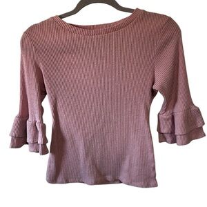 Eye Candy Pink Nell Sleeve Top Sz Large